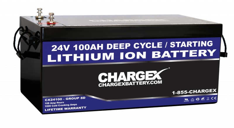 24V 100AH Lithium Ion Battery