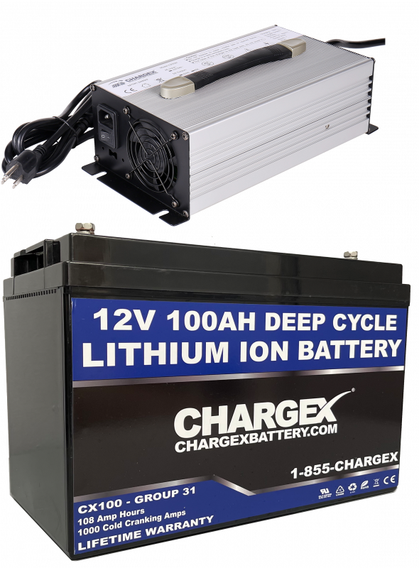 Chargex® 12V 100AH Lithium Ion Battery