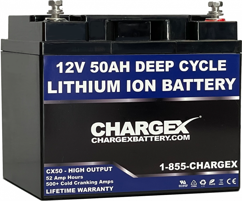 evenwichtig Stap compromis 12V 50 AH Lithium Ion Battery | Deep Cycle Lithium Ion Battery | Smart  Battery